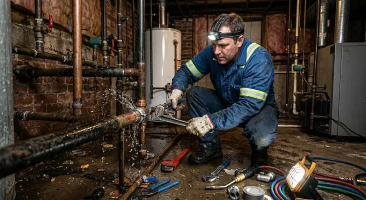Plombier à Lyon : que faire en cas de fuite d'eau dans un immeuble ancien (urgence, responsabilités, coûts) ?
